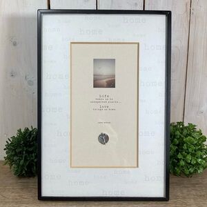 Framed Hallmark Home Print, Inspirational Quote, Black Frame 9x13